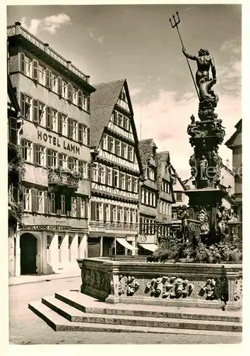 AK / Ansichtskarte Tuebingen Hotel Restaurant Lamm am Markt Kat. Tuebingen