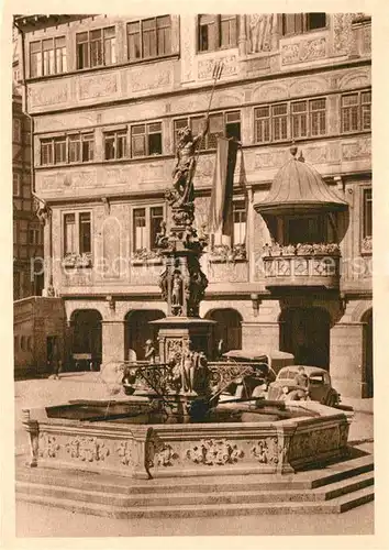 AK / Ansichtskarte Tuebingen Marktbrunnen Rathaus Kat. Tuebingen