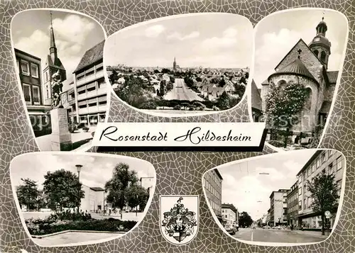 AK / Ansichtskarte Hildesheim Huckup St. Andreaskirche Tausendjaehr. Rosenstock Paul v. Hindenburg Platz Kat. Hildesheim