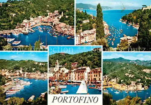 AK / Ansichtskarte Portofino Liguria Hafen Segelboot  Kat. Portofino
