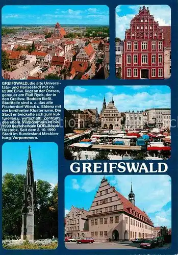 AK / Ansichtskarte Greifswald Marktplatz 