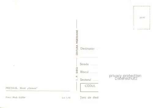 AK / Ansichtskarte Predeal Hotel Orizont Kat. Rumaenien