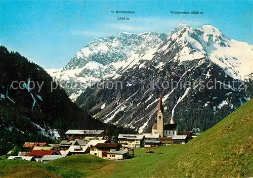 AK / Ansichtskarte Mittelberg Kleinwalsertal mit Widderstein Kat. Oesterreich