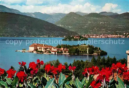 AK / Ansichtskarte Isola Bella Lago Maggiore mit Isola Madre