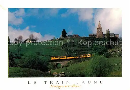 AK / Ansichtskarte Eisenbahn Train Jaune Cerdagne  Kat. Eisenbahn