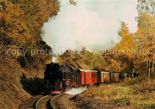 AK / Ansichtskarte Lokomotive Harzquerbahn Steinerne Renne Kat. Eisenbahn