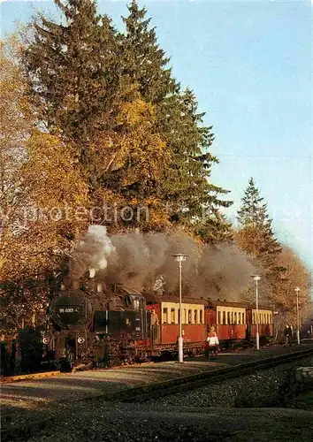 AK / Ansichtskarte Lokomotive Selketalbahn Bahnhof Friedrichshoehe Kat. Eisenbahn