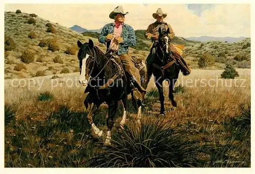 AK / Ansichtskarte Cowboys Wes Chapman of Scottsdale Gordon Selby  Kat. Landwirtschaft