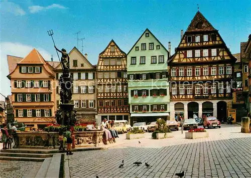 AK / Ansichtskarte Tuebingen Marktplatz Marktbrunnen Kat. Tuebingen