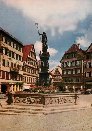 AK / Ansichtskarte Tuebingen Hotel Lamm Neptunbrunnen Kat. Tuebingen