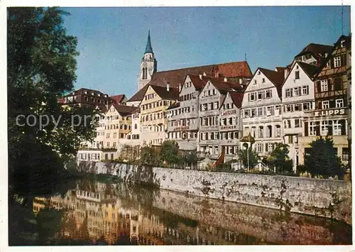 AK / Ansichtskarte Tuebingen Eberhardbruecke Neckar Kat. Tuebingen