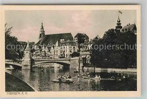 AK / Ansichtskarte Tuebingen Neckarpartie Kirche Kat. Tuebingen