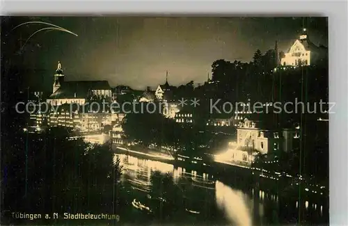 AK / Ansichtskarte Tuebingen Stadtbeleuchtung  Kat. Tuebingen