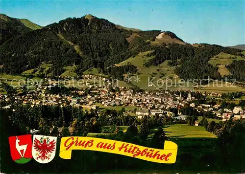 AK / Ansichtskarte Kitzbuehel Tirol mit Hahnenkamm Kat. Kitzbuehel