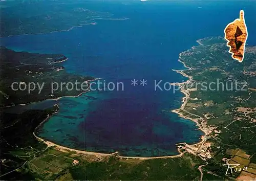 AK / Ansichtskarte Bonifacio Corse du Sud Golfe de Santa Manza Fliegeraufnahme Kat. Bonifacio