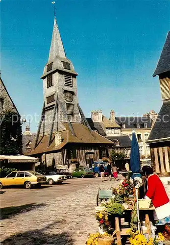 AK / Ansichtskarte Honfleur Dans la vieille le clocher de l eglise Sainte Catherine Kat. Honfleur