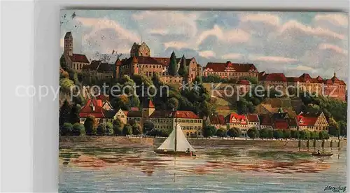 AK / Ansichtskarte Meersburg Bodensee Kirche Schloss Residenz Kat. Meersburg