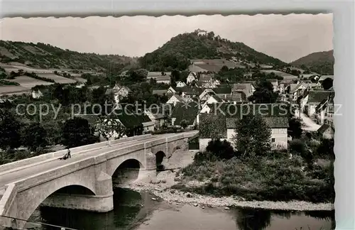 AK / Ansichtskarte Kocherstetten Bruecke Schloss Kat. Kuenzelsau