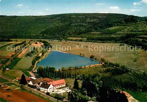 AK / Ansichtskarte Rieneck Fliegeraufnahme Gaestehaus Gut Duernhof Kat. Rieneck