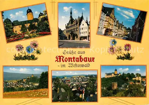 AK / Ansichtskarte Montabaur Westerwald Teilansichten Altstadt Schloss Kat. Montabaur