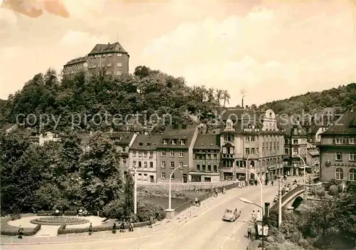 AK / Ansichtskarte Greiz Thueringen Elsterbruecke Burg Kat. Greiz