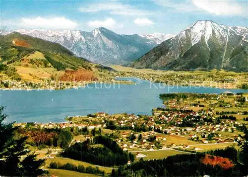 AK / Ansichtskarte Bad Wiessee Tegernsee Panorama Tegernseer Tal mit Rottach Egern Wallberg Mangfallgebirge