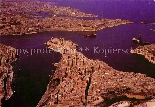 AK / Ansichtskarte Valletta Malta Hafen Fliegeraufnahme Kat. Malta