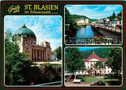 AK / Ansichtskarte St Blasien Basilika Teilansicht Park Kat. St. Blasien
