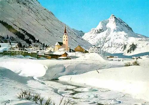 AK / Ansichtskarte Galtuer Tirol mit Kirche und Ballunspitze Kat. Galtuer