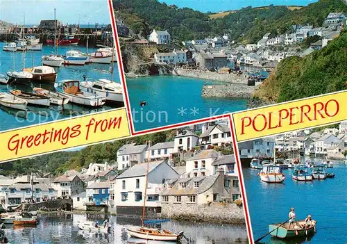 AK / Ansichtskarte Polperro Cornwall Yachthafen Teilansichten Kat. North Cornwall