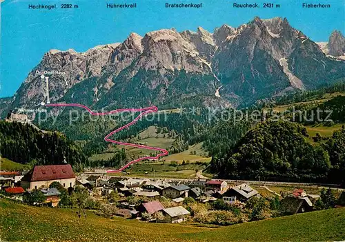 AK / Ansichtskarte Werfen Salzburg mit Tennengebirge und Feste Hohenwerfen Kat. Werfen