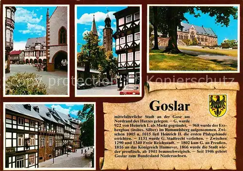 AK / Ansichtskarte Goslar Teilansichten Kat. Goslar