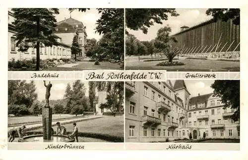 AK / Ansichtskarte Bad Rothenfelde Badehaus Gradierwerk Kurhaus Kinderbrunnen Kat. Bad Rothenfelde