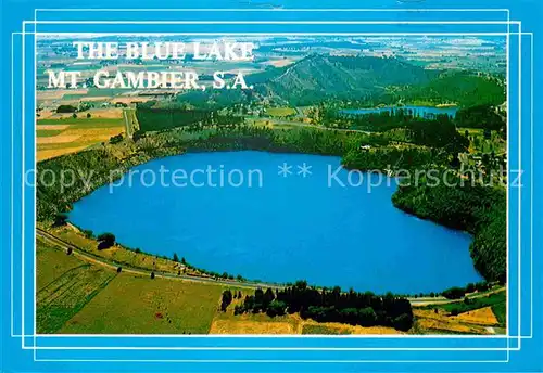 AK / Ansichtskarte Mount Gambier Fliegeraufnahme Blue Lake Kat. Mount Gambier