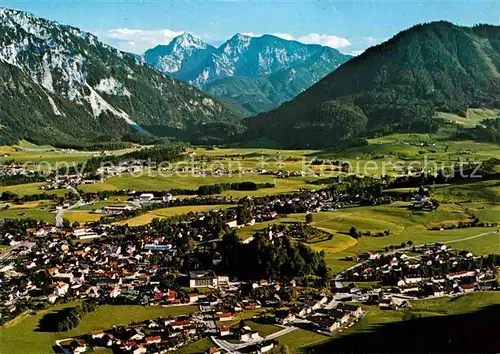 AK / Ansichtskarte Ruhpolding mit Sonntagshorn Reifelberge und Unternberg Alpen Fliegeraufnahme Kat. Ruhpolding