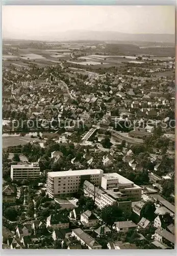 AK / Ansichtskarte Bietigheim Baden Fliegeraufnahme Staedtisches Krankenhaus Kat. Bietigheim