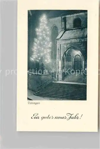 AK / Ansichtskarte Tuebingen Kirche Weihnachtsbeleuchtung Kat. Tuebingen