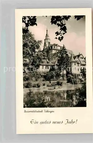 AK / Ansichtskarte Tuebingen Neujahrskarte Kirche Kat. Tuebingen