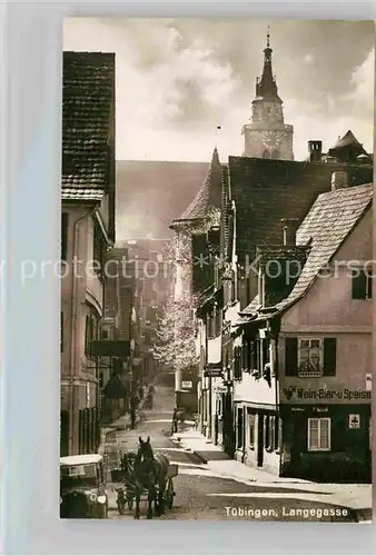 AK / Ansichtskarte Tuebingen Lange Gasse Kat. Tuebingen