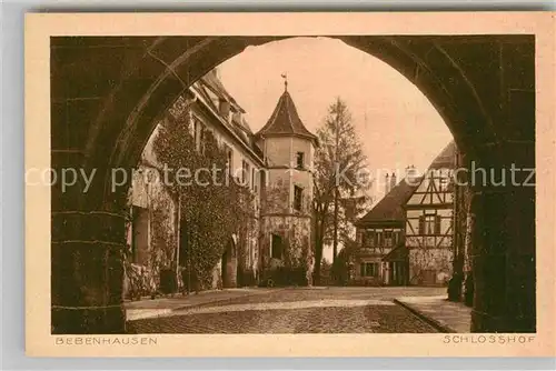 AK / Ansichtskarte Bebenhausen Tuebingen Schlosshof Kat. Tuebingen