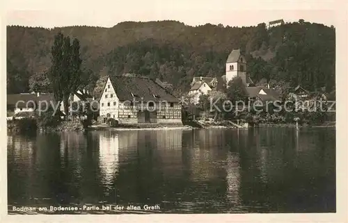 AK / Ansichtskarte Bodman Bodensee Partie an der alten Greth