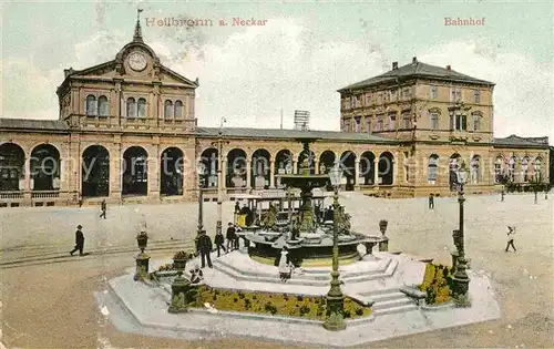 AK / Ansichtskarte Heilbronn Neckar Bahnhof Kat. Heilbronn