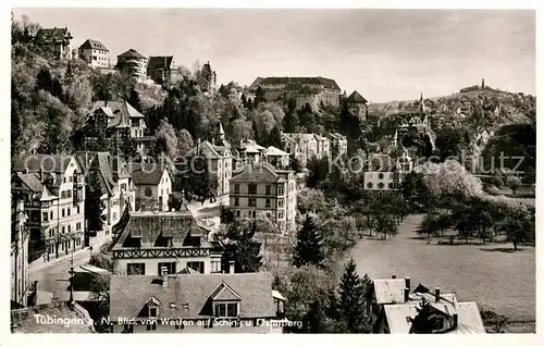 AK / Ansichtskarte Tuebingen Blick auf Schloss und oesterberg Kat. Tuebingen