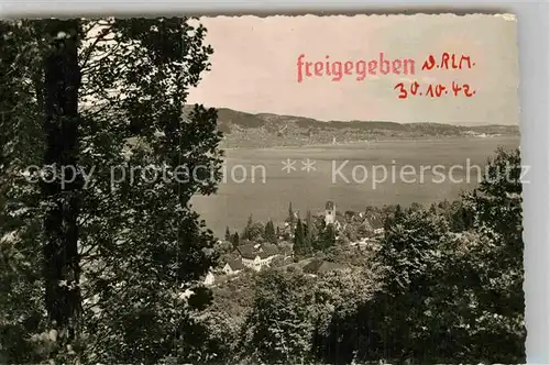 AK / Ansichtskarte Bodman Bodensee Panorama Stempel auf Vorderseite