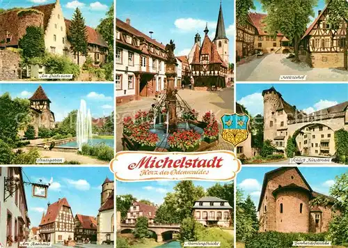 AK / Ansichtskarte Michelstadt Diebsturm Schloss Fuerstenau Rathaus  Kat. Michelstadt