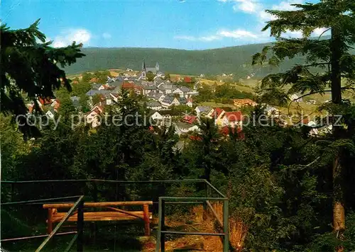 AK / Ansichtskarte Bischofsgruen Blick vom Huegelfelsen Kat. Bischofsgruen