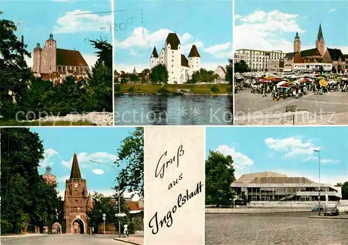 AK / Ansichtskarte Ingolstadt Donau Tor Kirche Schloss  Kat. Ingolstadt