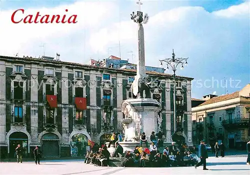 AK / Ansichtskarte Catania Piazza Duomo e monumento dell Elefante Kat. Catania