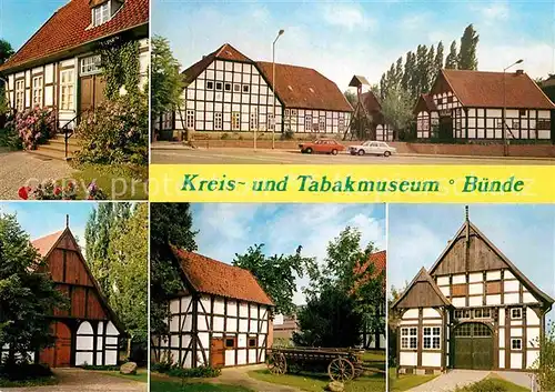 AK / Ansichtskarte Buende Westfalen Tabakmuseum Heimatmuseum Striediecks Hof Fachwerk