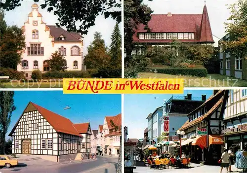 AK / Ansichtskarte Buende Westfalen Ennigloher Amtshaus Sonnenhaus Stadtbuecherei Eschstrasse